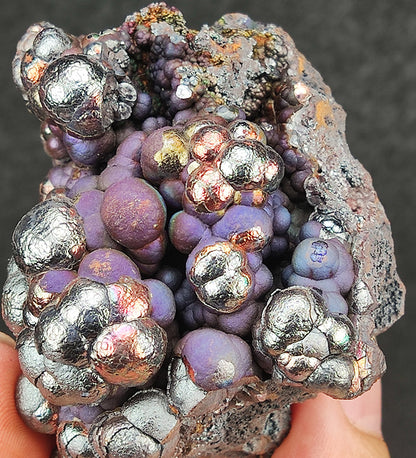 Big Buddha Bead (8.5cm) | Purple, Gold, Pink & Silver Core | Attracting Wealth & Noblemen | Enhancing Popularity & Aura | Shielding from Gossip | Includes HARUKA Stand