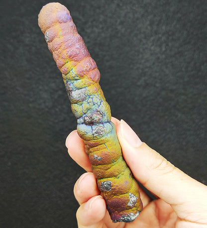 | Goethite Pillar(11cm) | Top premium rare Iridescent Goethite, Turgite, Hematite, Iridescent | COLOUR: Rainbow | 100% natural color |