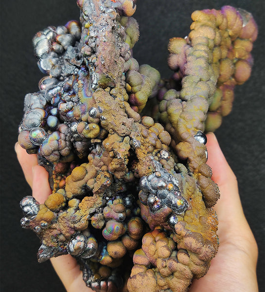 Goethite shape similar：Falcons | Big decoration| Top premium rare Iridescent Goethite, Turgite, Hematite, Iridescent | COLOUR: Pink , | 100% natural color |