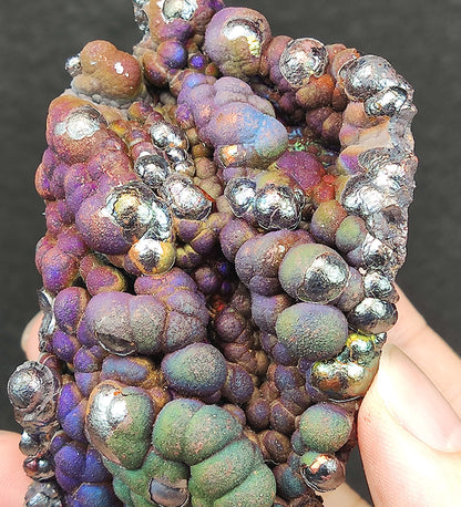 "Top Grade" Big Buddha Bead Core (8cm) | Landscape Series | Blue-Purple-Green Resonance | The Ultimate Business Pillar | Includes HARUKA Wood Stand