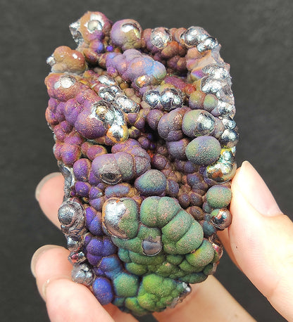 "Top Grade" Big Buddha Bead Core (8cm) | Landscape Series | Blue-Purple-Green Resonance | The Ultimate Business Pillar | Includes HARUKA Wood Stand