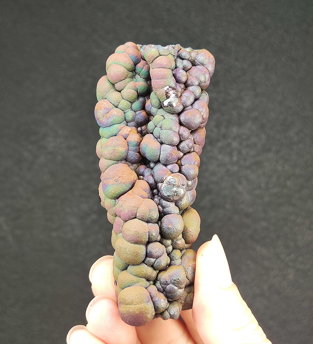| Goethite Pillar(10cm) | Top premium rare Iridescent Goethite, Turgite, Hematite, Iridescent | COLOUR: Gold | 100% natural color |