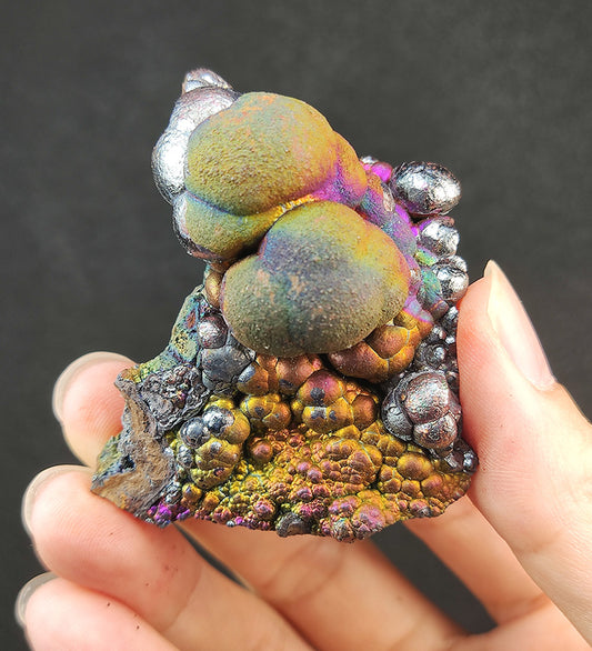 | Top premium rare Iridescent Goethite, Turgite, Hematite, Iridescent | COLOUR: Silver, Pink, Gold, Green | 100% natural color |