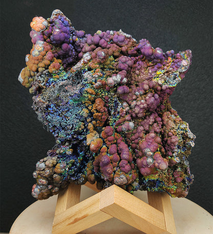 Top Grade | Giant Display Piece: Haruka Buddha Beads | 1.3kg Massive Core Material (Aged) | Purple, Blue, Orange & Silver Luster | Supreme Authority & Space Protection | Malaysia Leklai