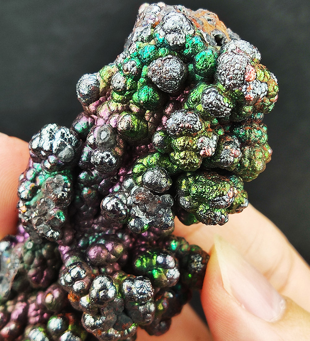 | Goethite Pillar(6.5cm) | Goethite Pendant Copper Wire Wrapped Gemstone Pendant | COLOUR: Green, gold, purple| 100% natural color |