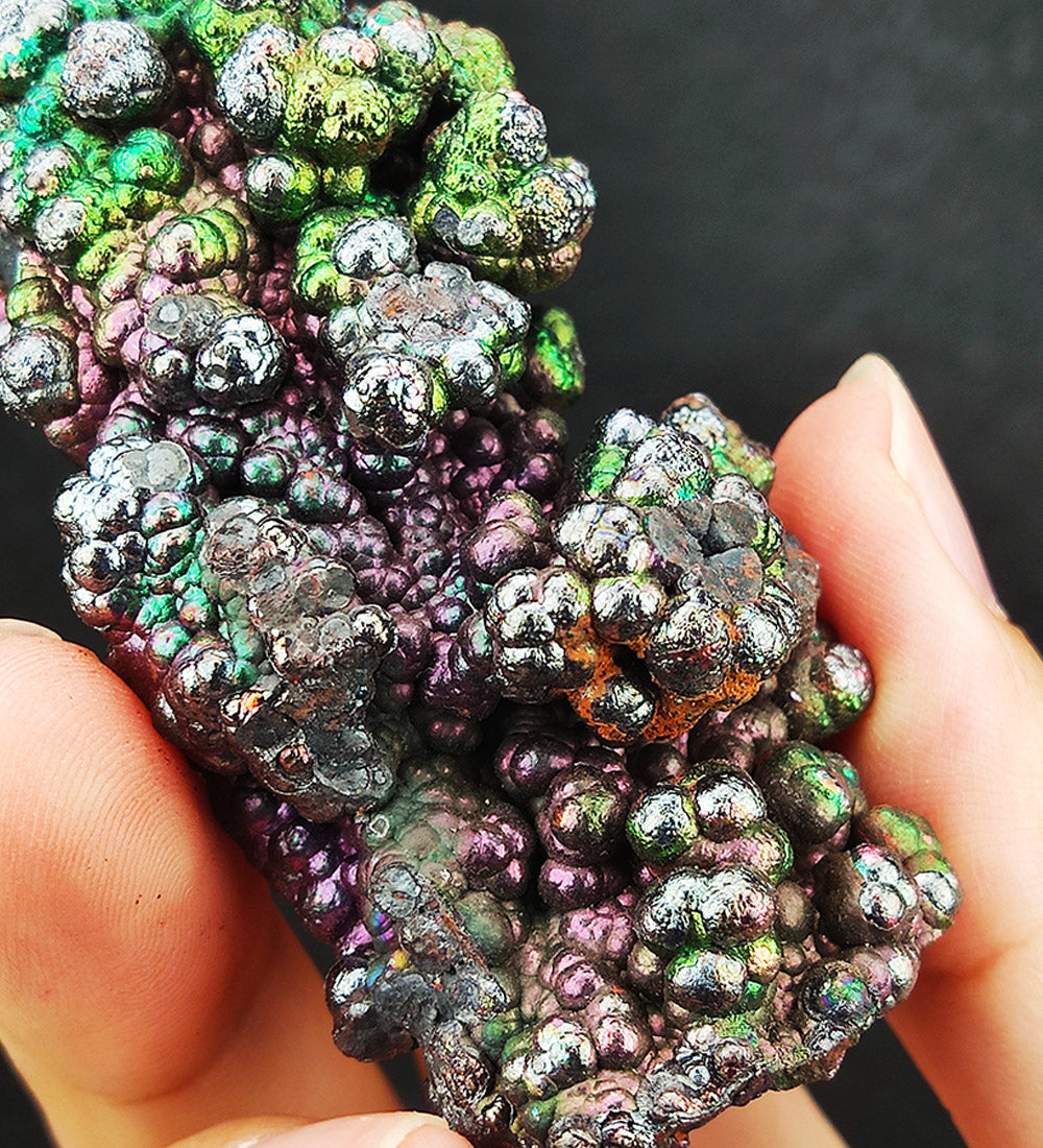 | Goethite Pillar(6.5cm) | Goethite Pendant Copper Wire Wrapped Gemstone Pendant | COLOUR: Green, gold, purple| 100% natural color |