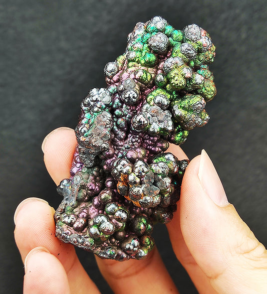 | Goethite Pillar(6.5cm) | Goethite Pendant Copper Wire Wrapped Gemstone Pendant | COLOUR: Green, gold, purple| 100% natural color |