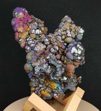 Falcon Form: Haruka Buddha Beads | 1.55kg Heavyweight Grand Display | Rare Pink, Purple, Gold, Green & Silver Manifestation | Supreme Authority & Precise Decision-Making | Malaysia Leklai