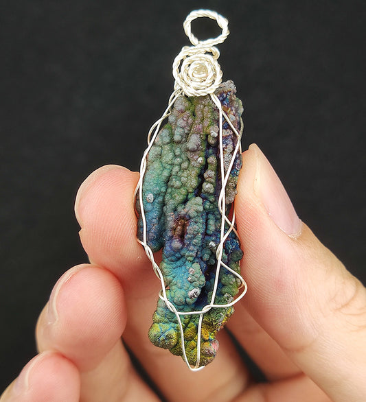 | Goethite Pillar(6cm) | Goethite Pendant Copper Wire Wrapped Gemstone Pendant |