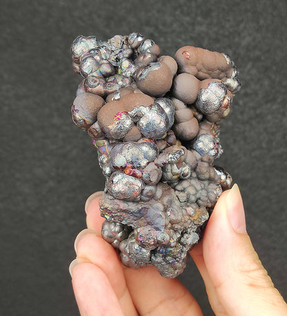 Big Buddha Bead (8.5cm) | Brown, Silver, Purple, Green & Blue Core | Grounding Your Foundation | Attracting Noblemen & Shielding From Gossip | Clearing Negative Aura | Includes HARUKA Stand