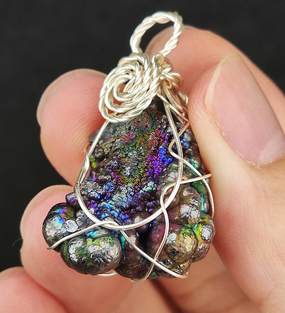 | Premium | Silver-Purple Malaysia Natural Leklai Buddha Bead | Aged Medium Core | Strategic Wisdom & Supreme Shielding | Pendant or Keychain