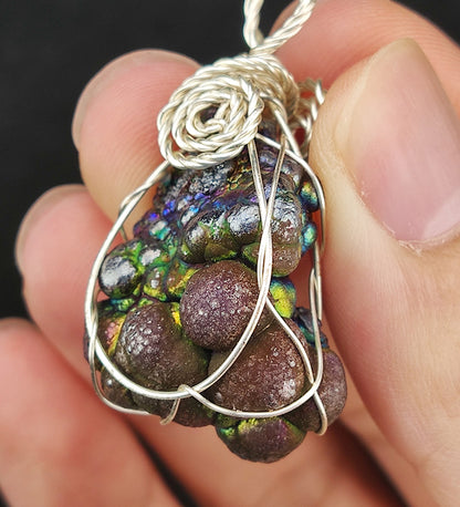 | Premium | Silver-Purple Malaysia Natural Leklai Buddha Bead | Aged Medium Core | Strategic Wisdom & Supreme Shielding | Pendant or Keychain