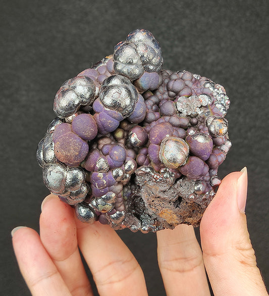 | Top premium rare Iridescent Goethite, Turgite, Hematite, Iridescent | COLOUR: Silver, Purple | 100% natural color |