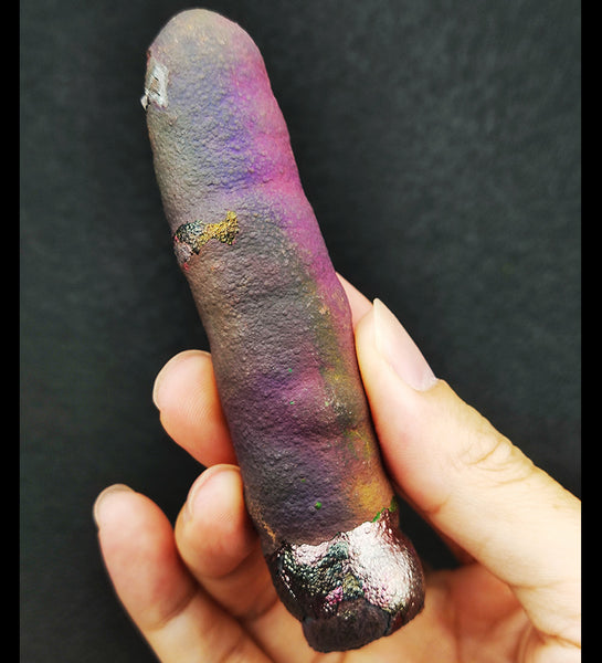 | Goethite Pillar(10cm) | Top premium rare Iridescent Goethite, Turgite, Hematite, Iridescent | COLOUR: Pink, Purple , Green | 100% natural color | 