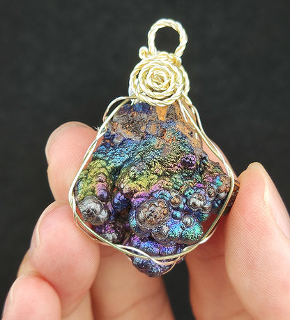 | Top-Tier | Bodhi Bead Pendant | Peak Color: Gold x Purple x Blue | Spiritual Core Leklai | Career Elevation & Emotional Balance | Malaysia Natural Leklai