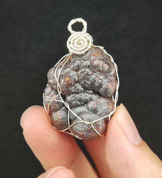 "Premium" Aged Silver Bodhi Bead Pendant | Solid Core Shield | Powerful Protection Against Drama & Negativity | Malaysia Natural Leklai