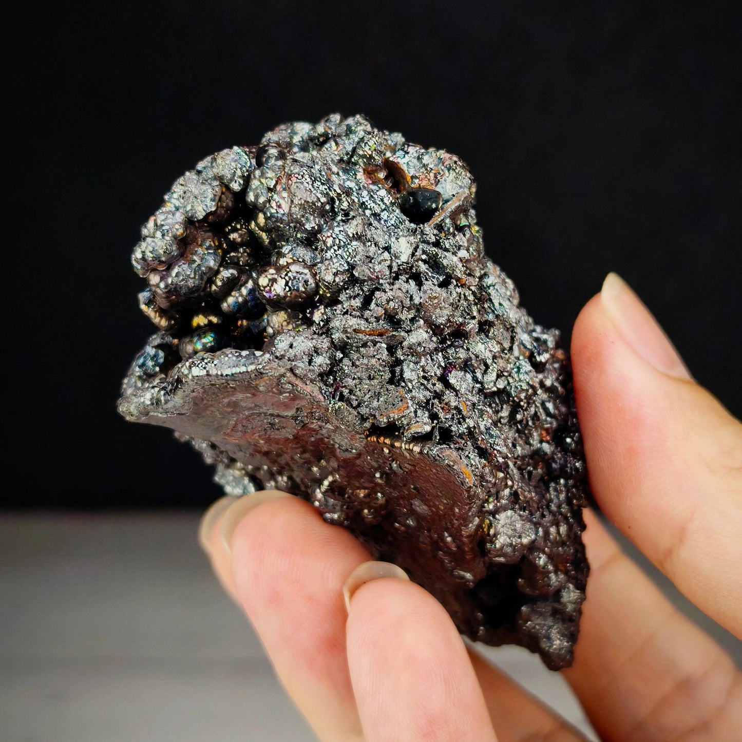 "Premium" Black Calcite Leklai | Ultra-Sparkling Black & Gold Evolution | Shape: Wealth Toad & Protective Pixiu | Extreme Symbiosis of Black & Gold | 