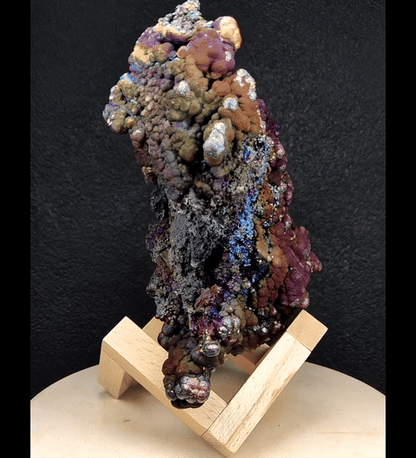 Top Grade | Giant Display Piece: Haruka Buddha Beads | 1.3kg Massive Core Material (Aged) | Purple, Blue, Orange & Silver Luster | Supreme Authority & Space Protection | Malaysia Leklai
