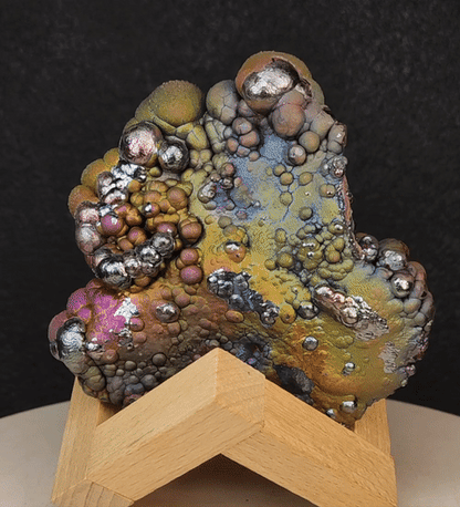 "Collection Grade" Red-Gold-Green Malaysian Leklai Display (9.6cm) | Rare Core | Peak Execution, Wealth & Mentorship | Includes HARUKA Custom Stand
