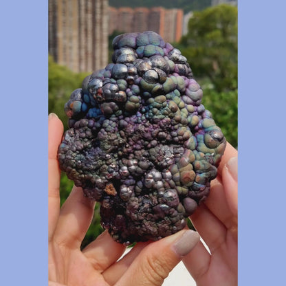 | Top premium rare Iridescent Goethite, Turgite, Hematite, Iridescent | COLOUR: Purple Green Blue | 100% natural color |