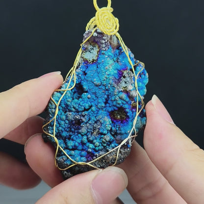 Collector-Grade Grand Buddha Pendant | Deep Sea Blue | Ultimate Health & Focus Shield | Goethite LekLai