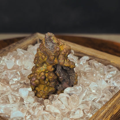 Premium Gold Giant Bead Leklai | Rare Old Mine Gall Core Stone (Approx. 5.5x4cm) | Powerful Wealth Enhancement & Attraction of Abundance | Stable Money Flow, Energy Core Engine | Natural Malaysia Living Stone