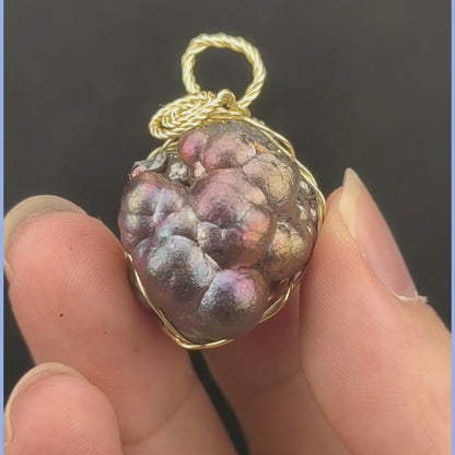 大佛珠力泥活石 | 珍藏老礦能量吊墜 (約 2x2cm) | 強大能量核心與氣場守護 | 淨化負能量、招財招貴人 | 馬來西亞天然力泥