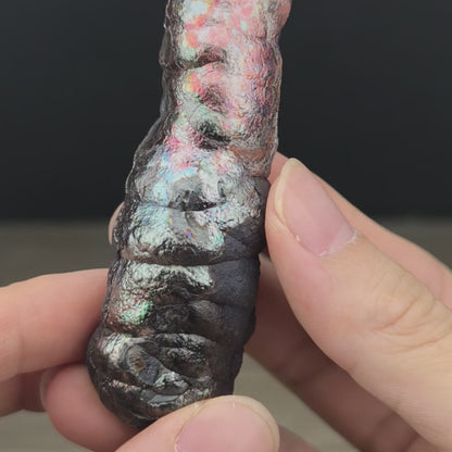 頂級粉紅亞嚕家大佛柱 | 能量柱擺件 (高約 7cm) | 強效防小人、辟邪穩場 | 人緣與事業同步提升 (粉紅x綠) | 馬來西亞天然老礦膽料