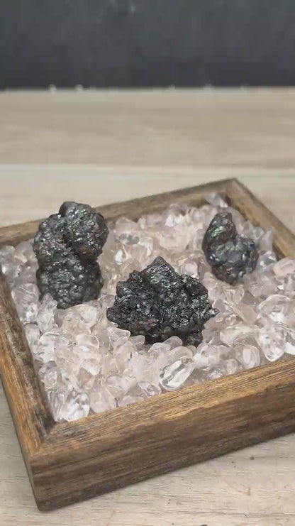 方解膽力泥活石 ｜ 3 件組合 ｜富貴米專用財氣能量套裝 （建議用9粒製作富貴米，能量更強）