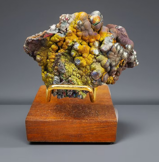 頂級大佛珠力泥活石(老礦*金色)  招財 升運 冥想 改善氣場