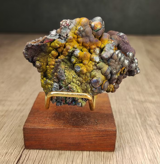 頂級大佛珠力泥活石(老礦*金色)  招財 升運 冥想 改善氣場