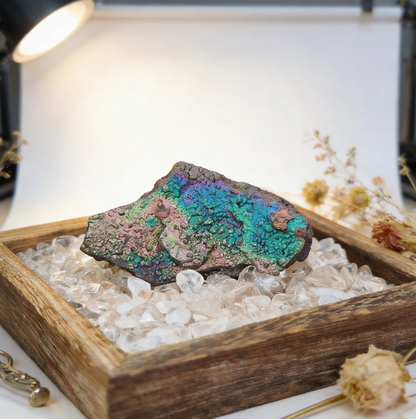 Premium Rainbow Leklai Living Stone | Green × Pink × Purple Energy Combo (Approx. 7x3.5cm) | Stable Growth Frequency & Holistic Alignment | Career, Relationships & Emotional Balance | Natural Malaysia Raw Ore