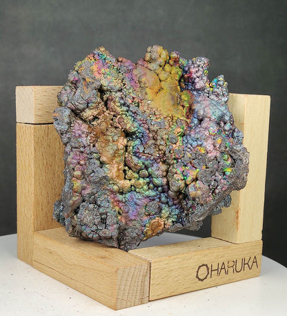 [Masterpiece Vintage] Gold, Pink & Rainbow Gallstone Leklai | Wealth Manifestation, Noble Connections, Core Energy Anchor | Large-Scale Sacred Living Stone