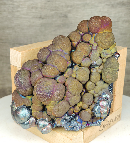"HARUKA Giant Buddha Bead" Rainbow Double-Sided Specimen | Brown x Yellow x Silver | Elite Old Core Material | Status Stability & Wealth Manifestation | Natural Malaysian Leklai