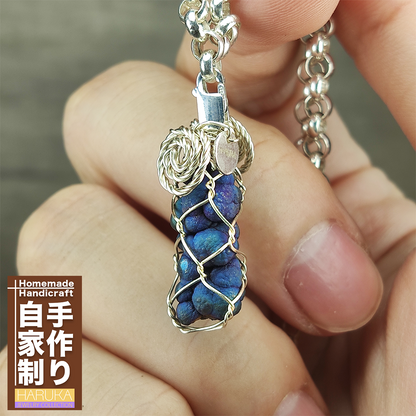 【紫藍智慧】亞嚕家老料大佛珠吊墜｜尊貴紫藍覺醒：核心膽料集能、大佛級強大氣場、決策力提升、隨身精緻靈石護身符