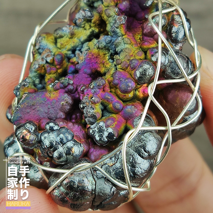 Premium Malaysia Natural Leklai Pendant | 4.1cm Quad-Color Core | Gold, Silver, Purple, Pink | All-Dimensional Energy Shield | Heavyweight Spec