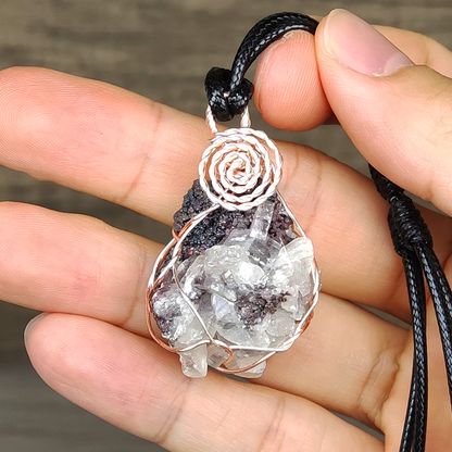 Large-Tooth Crystal Leklai Pendant | Defined Crystallization | Deep Grounding & Purification