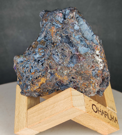 | Top premium rare Iridescent Goethite, Turgite, Hematite, Iridescent | COLOUR: Rainbow calcite with White Quartz Crystal | 100% natural color |