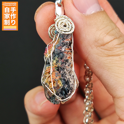 頂級紅紫雙色顯化 | 開拓行動力與情緒療癒 提升心靈頻率 ｜ 馬來西亞天然力泥活石活扣飾物