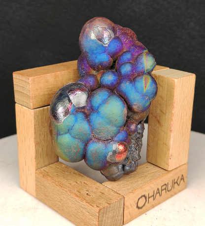 Collection Grade Blue-Green-Pink Buddha Ball | Single Core Dan Energy | Supreme Career, Networking & Vitality | Natural Malaysian Leklai Living Stone