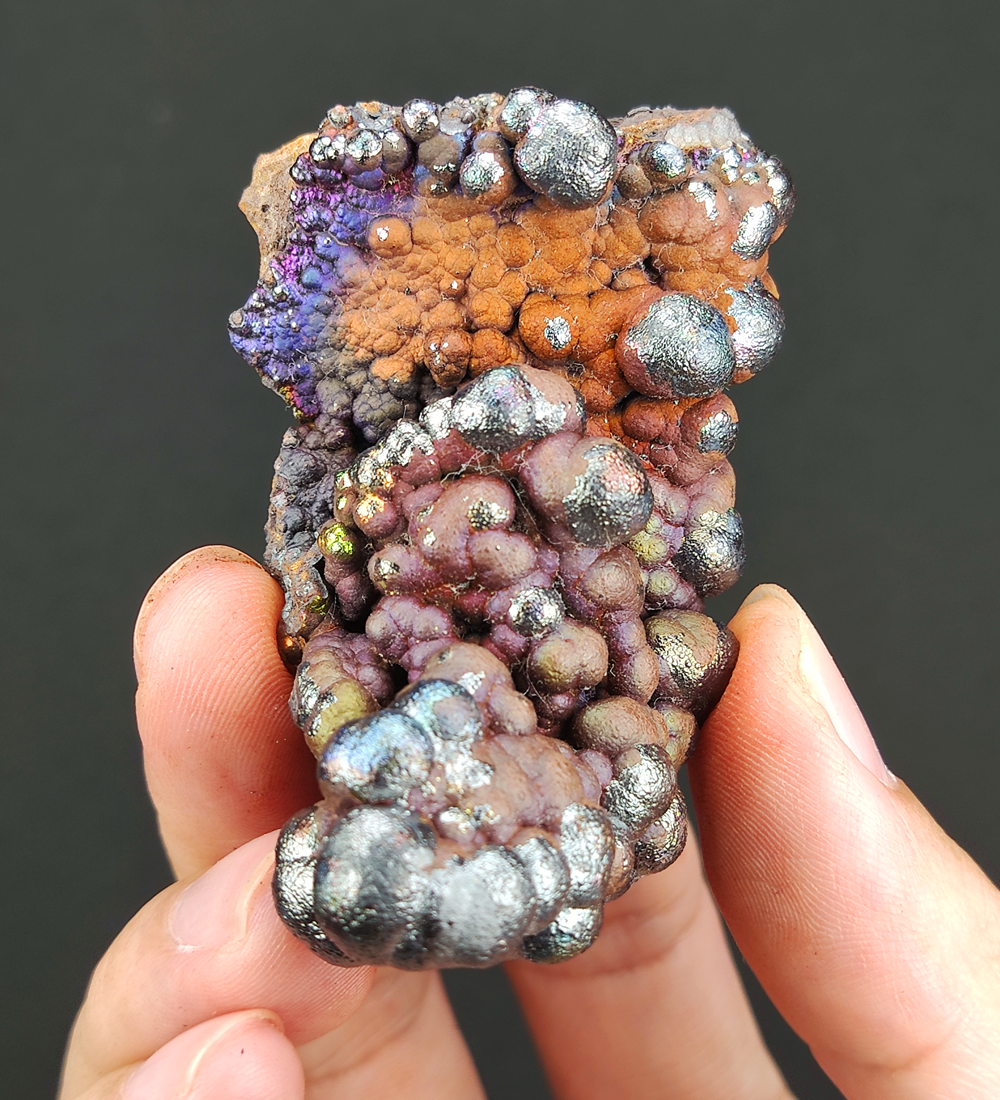 | Top premium rare Iridescent Goethite, Turgite, Hematite, Iridescent | COLOUR: orange, Purple | 100% natural color |