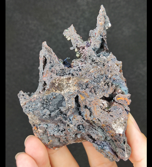| Top premium rare Iridescent Goethite, Turgite, Hematite, Iridescent | COLOUR: Blue, Silver | 100% natural color |