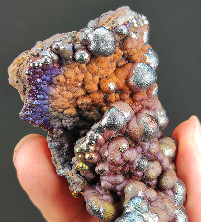 | Top premium rare Iridescent Goethite, Turgite, Hematite, Iridescent | COLOUR: orange, Purple | 100% natural color |