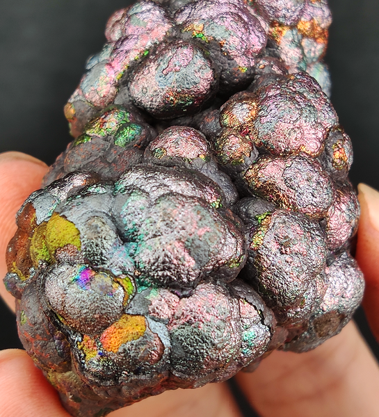 | Top premium rare Iridescent Goethite, Turgite, Hematite, Iridescent | COLOUR: Pink, Green| 100% natural color |