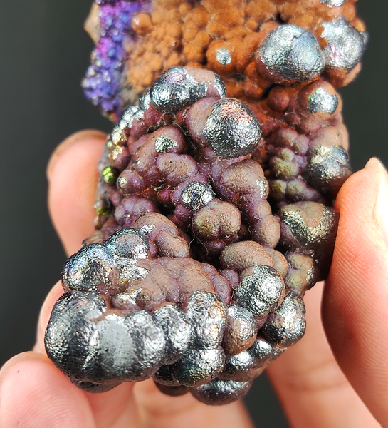 | Top premium rare Iridescent Goethite, Turgite, Hematite, Iridescent | COLOUR: orange, Purple | 100% natural color |