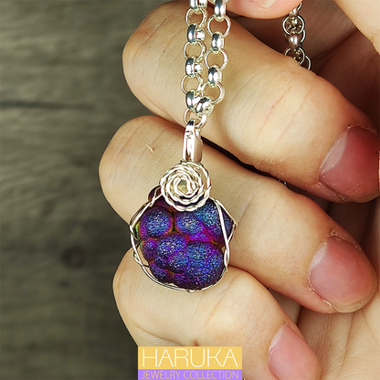 [Elite Vintage] Haruka Purple Grand Buddha Bead Leklai Pendant | Divine Wisdom Manifestation | Concentrated Gallstone Power | Sacred Intuition & Leadership Charm