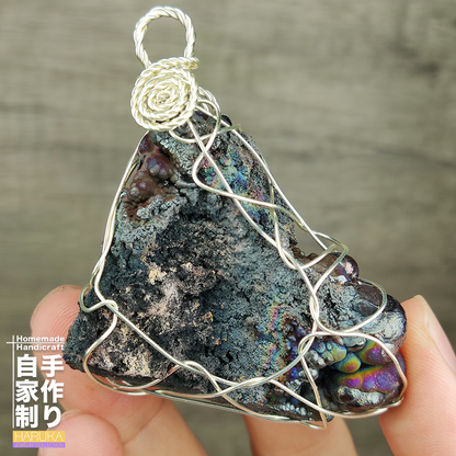Premium Purple, Blue & Silver Bodhi Bead Pendant | Grand Core Spec | Wisdom, Health & Elite Status Anchor | Malaysia Natural Leklai