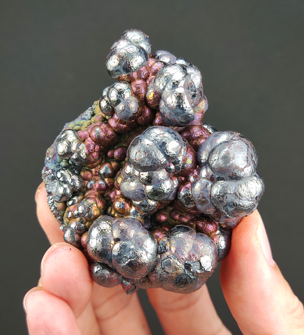 | Top premium rare Iridescent Goethite, Turgite, Hematite, Iridescent | COLOUR: Red, Silver | 100% natural color |