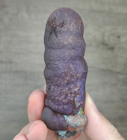 Aged Buddha Pillar Leklai | Purple, Silver & Green Colors | Rounded Solid Spec | Shielding Gossip & Wisdom Growth | Malaysia Natural Leklai