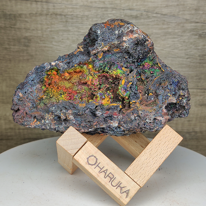 Rainbow Leklai x Shimmering Crystal Fragments | Gallstone Core | Rare Gold, Orange & Pink | Abundance & Social Harmony